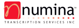 Numina Transcription logo